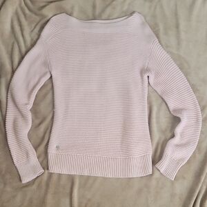 Ralph Lauren Off-the-Shoulder Light Pink Sweater